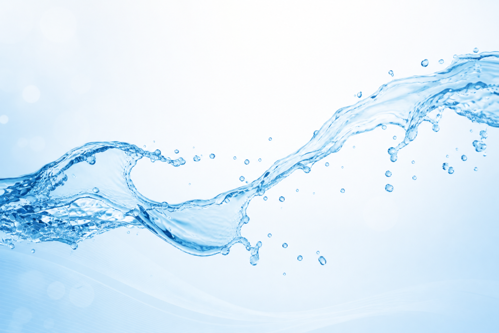 Abstract clean water flow background for water treatment technical articles